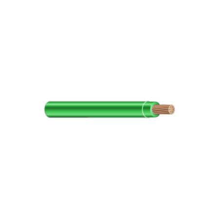 Unified Wire & Cable THHN Building Wire, Copper, 14 AWG, 1C, Green, Stranded, 1 ft 1419BTHHN-5-2.5M